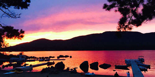 Stunning Sunset 500x250 - Attean Lake Lodge - Jackman, ME