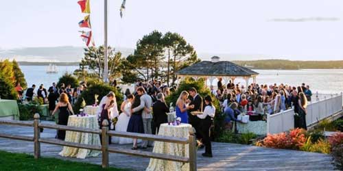 Waterfront Wedding Reception - Spruce Point Inn - Boothbay Harbor, ME