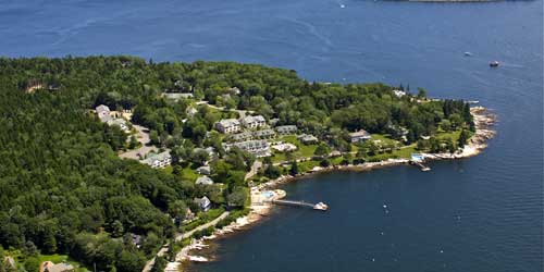 Aerial View - Spruce Point Inn - Boothbay Harbor, ME