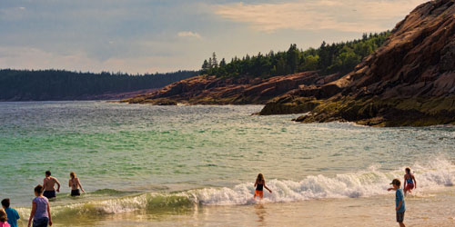 sand beach in acadia national park