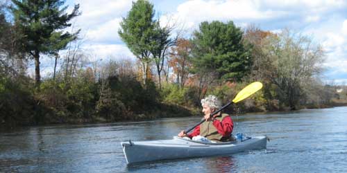 Paddling in Maine