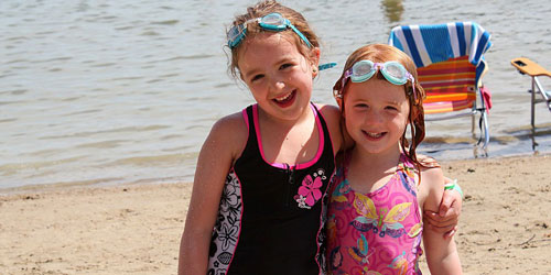 Swimming Sisters - Point Sebago Golf Resort - Casco, ME