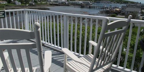 Penthouse Suite Deck Harbor View - Harbour Towne Inn - Boothbay Harbor, ME