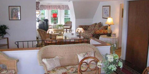 Penthouse Suite Living Area - Harbour Towne Inn - Boothbay Harbor, ME