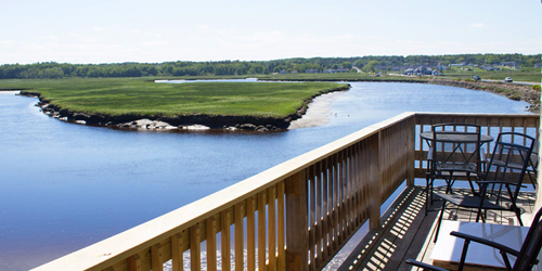 Water View from Deck - Lafayette's Oceanfront Resort - Wells Beach, ME