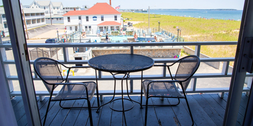 Water View from Deck - Waves Oceanfront Resort - Old Orchard Beach, ME