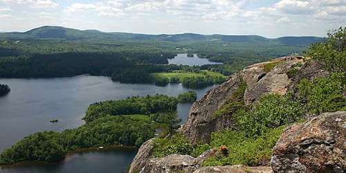 Maiden's Cliff Trail in Camden Hills State Park - Camden, ME