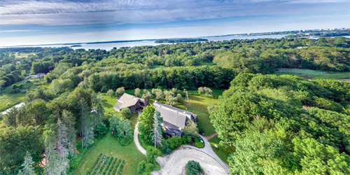 Aerial View - Gilsland Farm Center of the Maine Audubon Society - Falmouth, ME