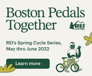 Boston Pedals Together - Join REI May 1 thru June 30 for cycle classes, group rides, giveaways, bike tuneups, events and more! - Opt Outside