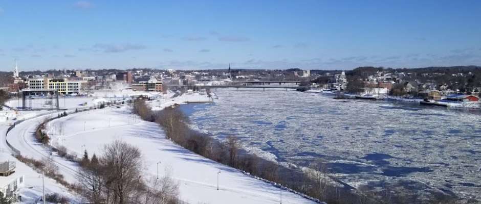 Winter Scene in Bangor, ME - Photo Credit Andrew Thomas