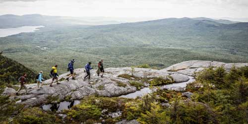 Hiking on Tumbledown Mountain in Western Maine - Maine Walking and Hiking
