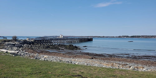 Fort Foster Beach in Biddeford, ME - Photo Credit Google Maps