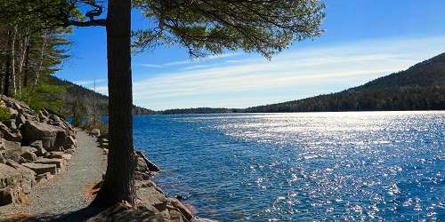 Jordan Pond Trail in Acadia National Park - Seal Harbor, ME - Photo Credit Hope Rowan